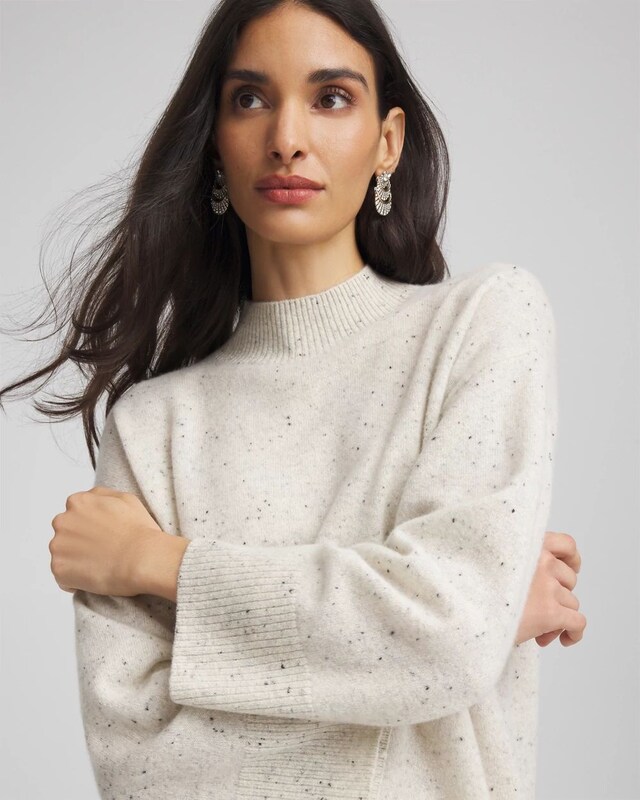 Cashmere Mockneck Sweater - image 4
